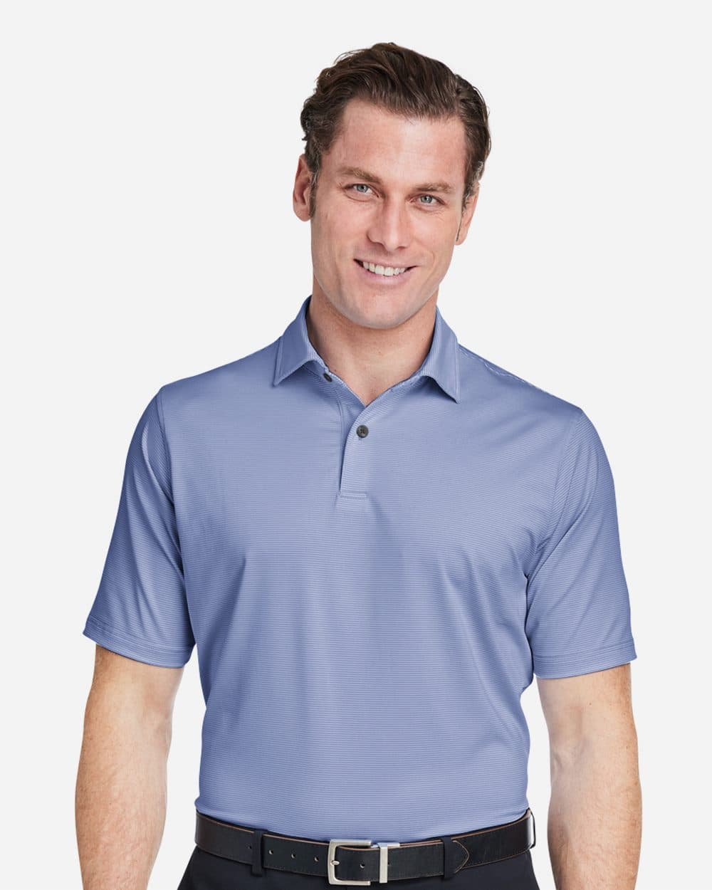 Image for USA Made Mini Stripe Tech Polo - I11526