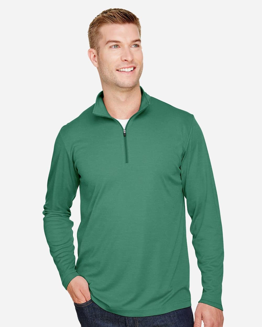 Image for Zone Sonic Heather Performance Quarter-Zip Pullover - TT31H