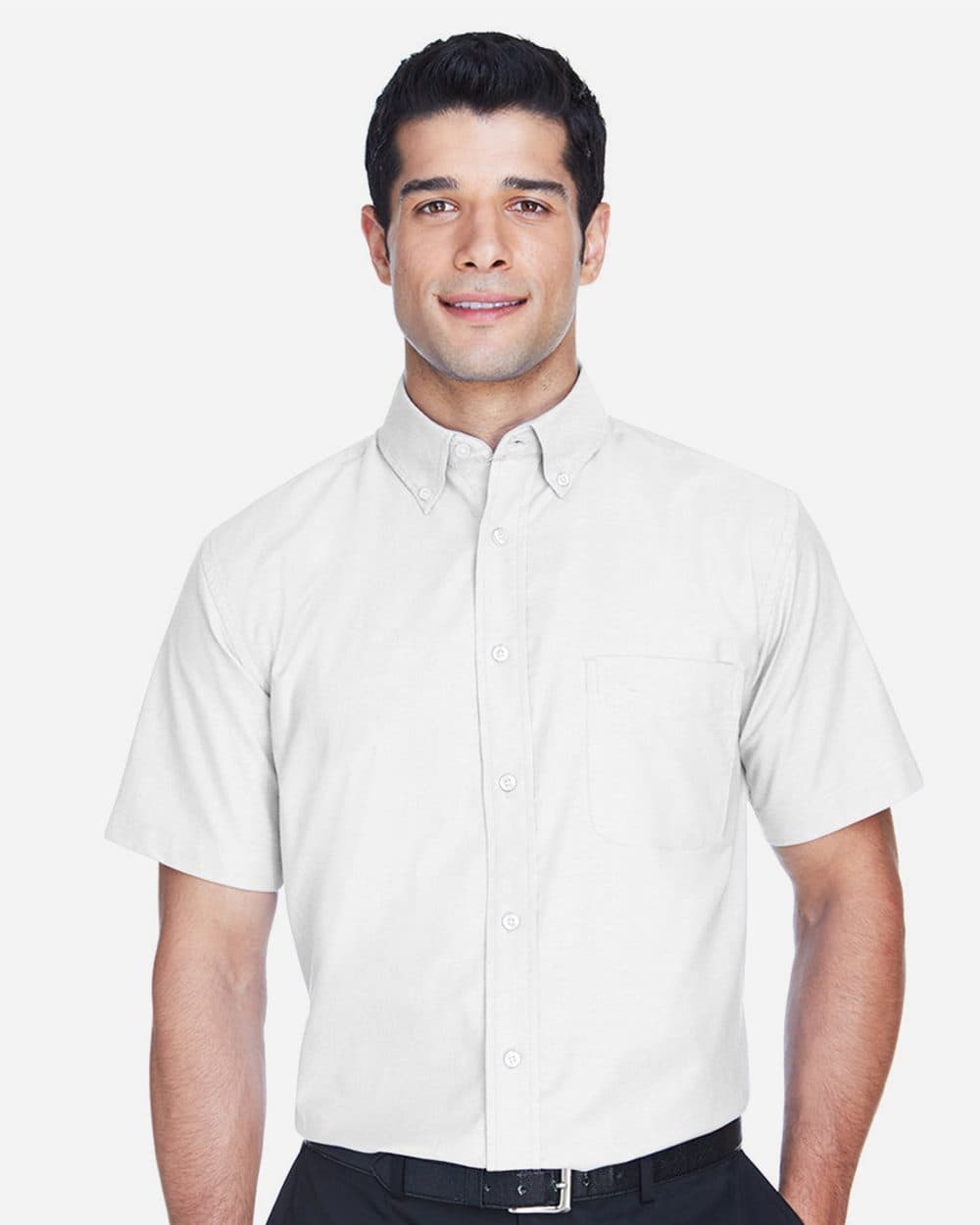 Image for Men's Oxford Short Sleeve with Stain-Release - M600S