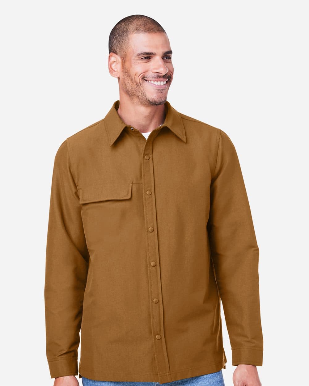 Image for Unisex Flex Twill Overshirt - M72