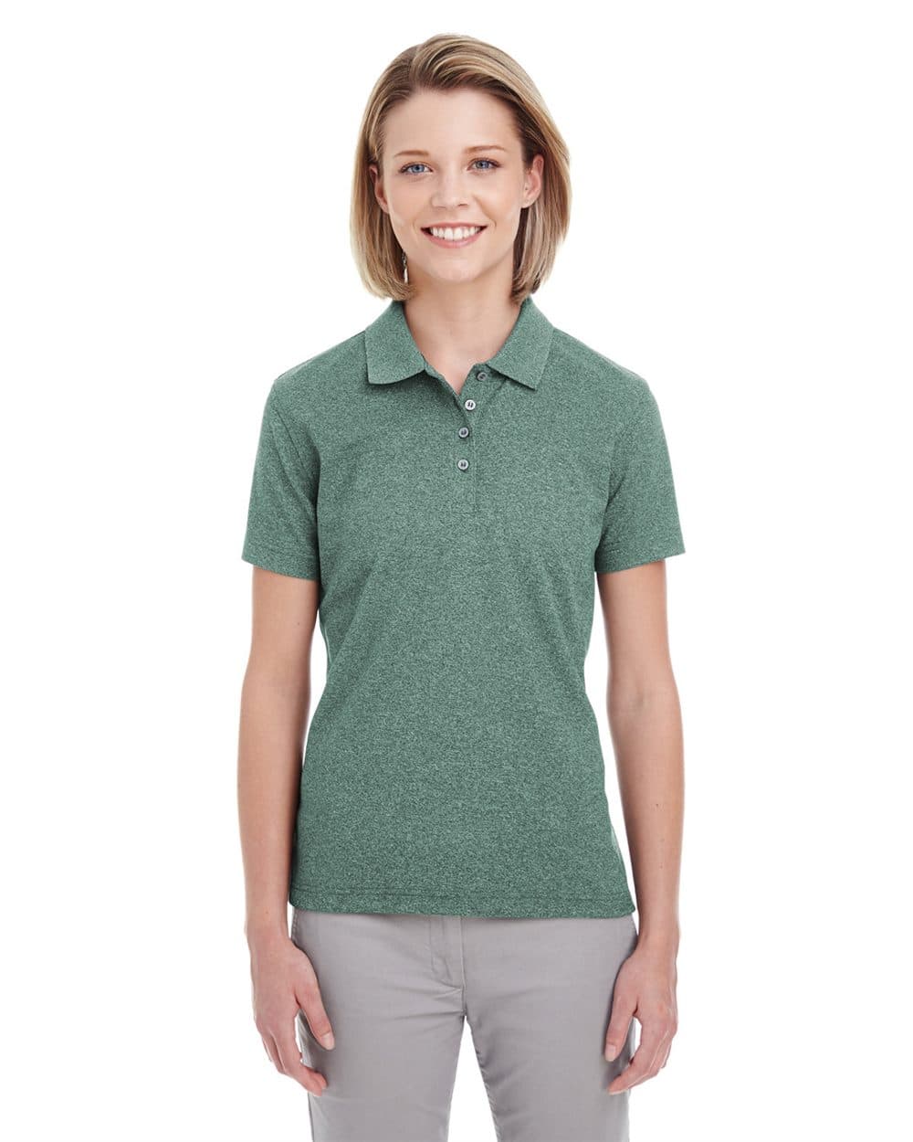 Image for Women's Heathered Pique Polo - UC100W