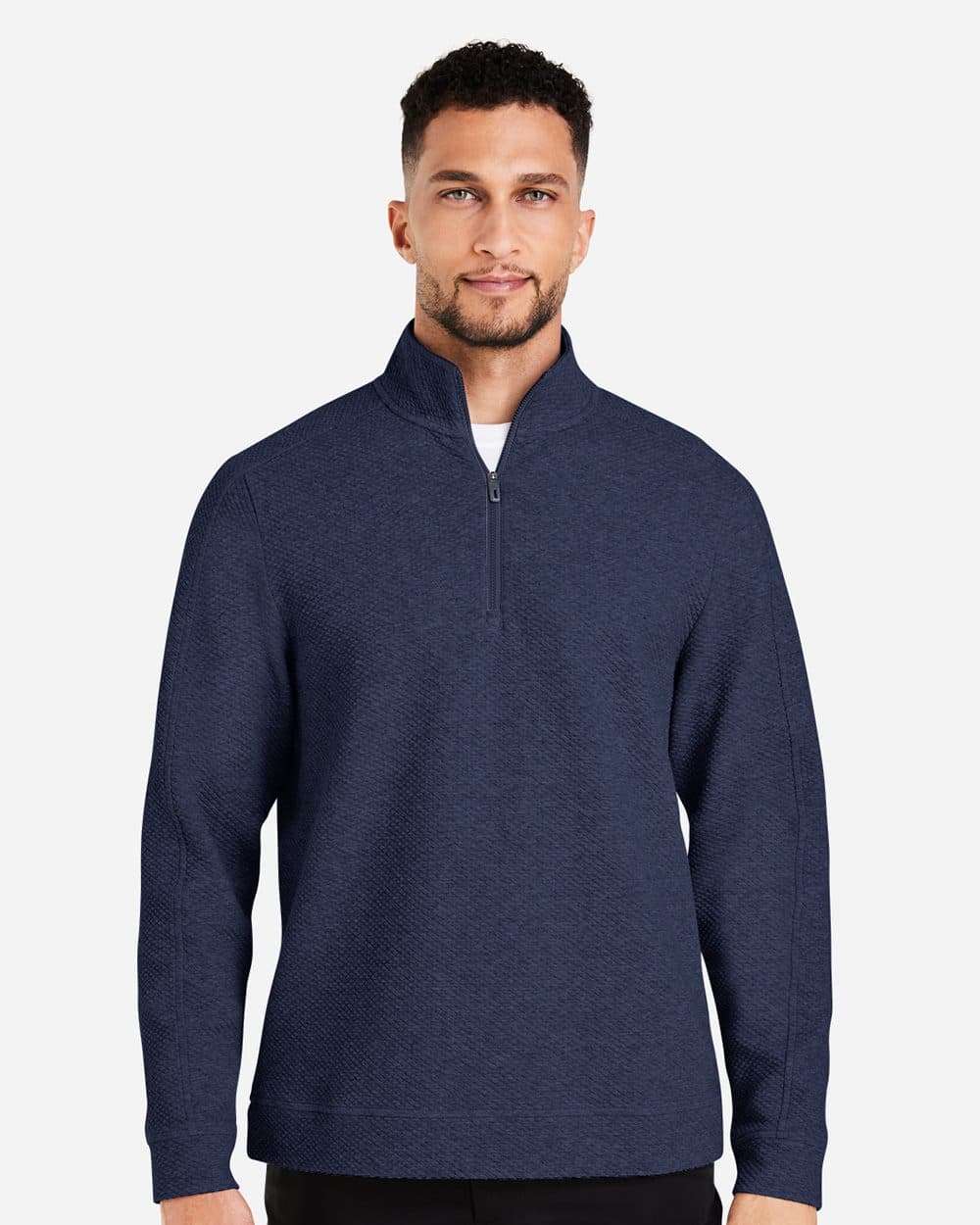Image for Men's Spirit Textured Quarter-Zip Pullover - NE725