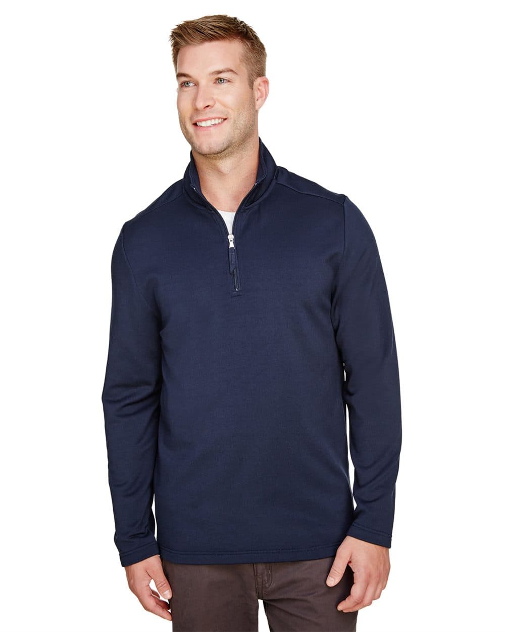 Image for Men's Coastal Pique Fleece Quarter-Zip Pullover - UC792