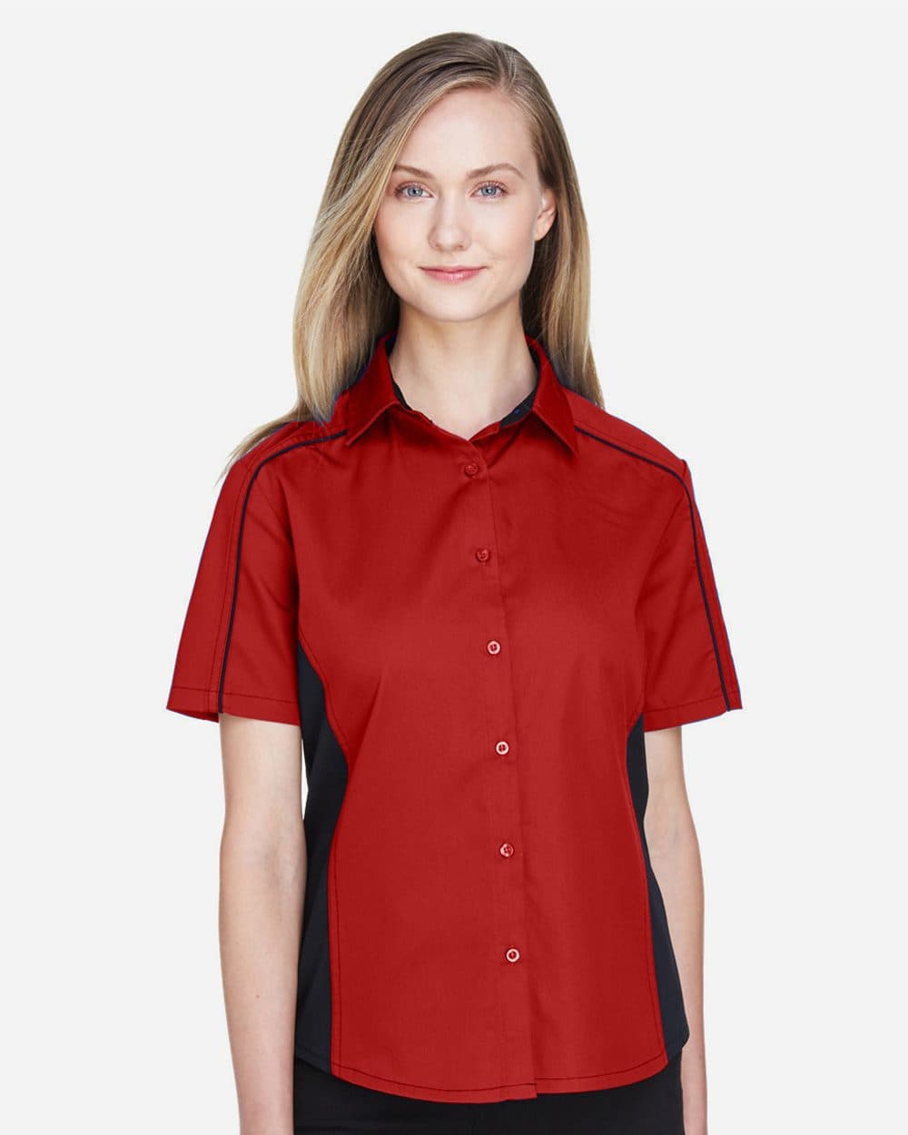 Image for Women's Fuse Colorbloack Twill Short Sleeve Shirt - 77042
