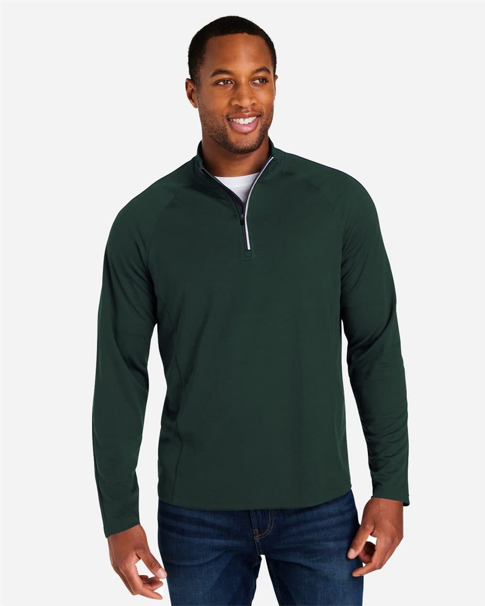 Image for Origin Performance Pique Quarter-Zip Pullover - CE418