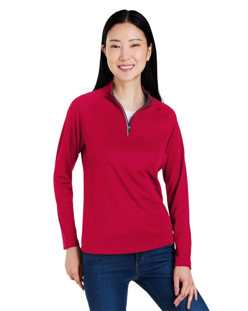 Image for Women's Origin Performance Pique Quarter-Zip Pullover - CE418W