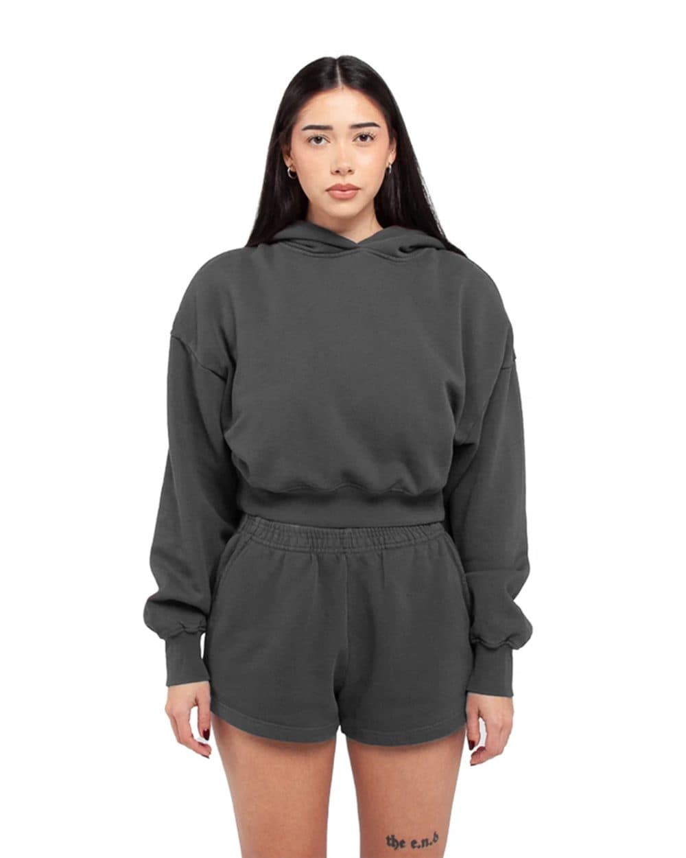 Image for Women's Garment-Dye Crop Hooded Sweatshirt - SHGWC