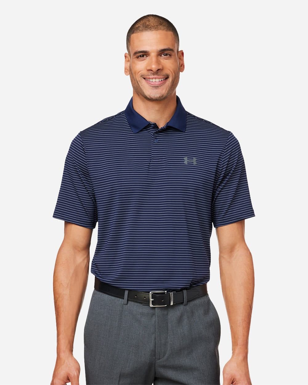 Image for 3.0 Striped Perf Polo - 1377376
