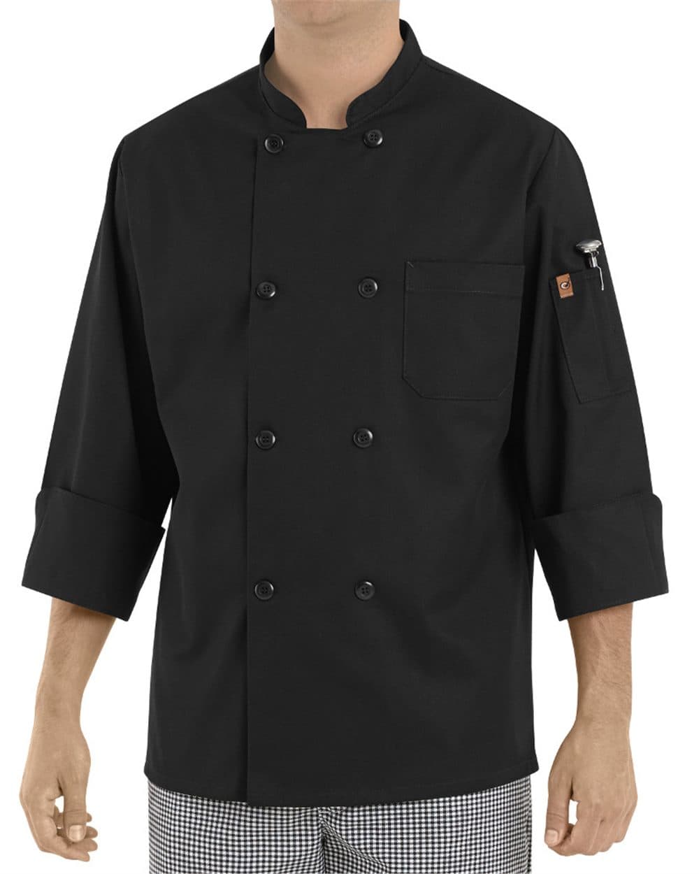 Image for Black Traditional Chef Coat - KT76