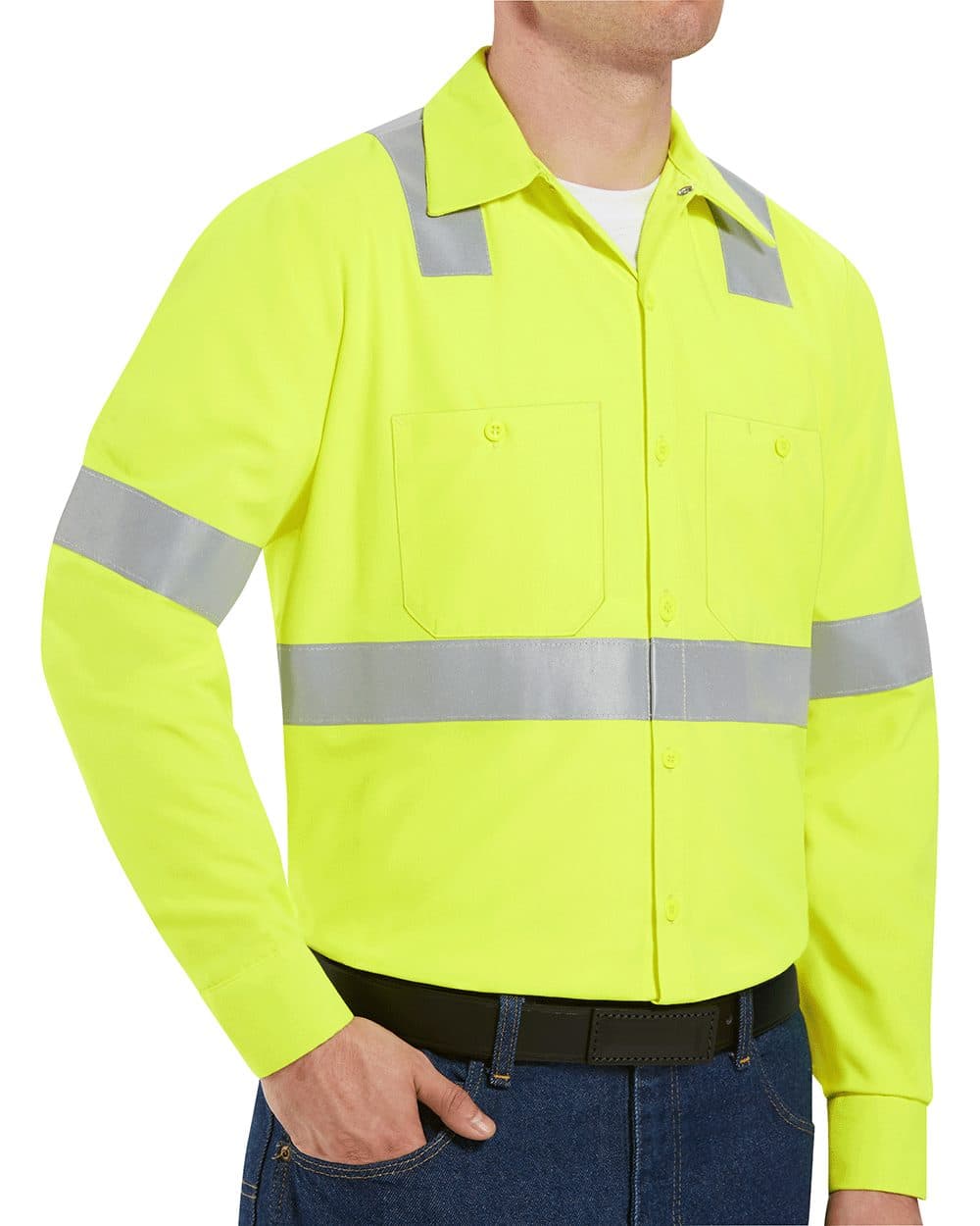 Image for High Visibility Safety Long Sleeve Work Shirt - SS14HV