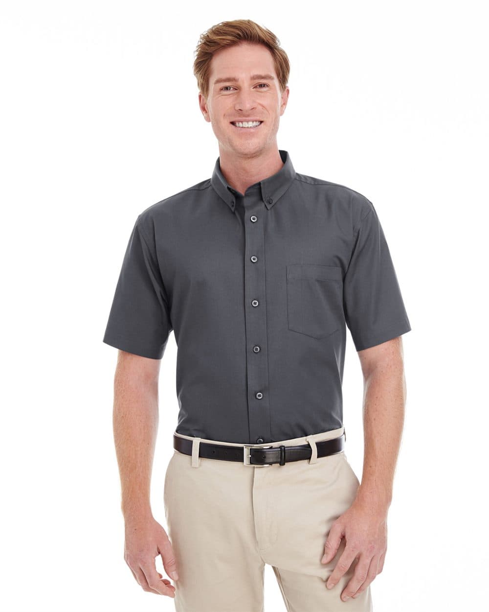 Image for Foundation Short-Sleeve Cotton Twill Shirt with Teflon - M582