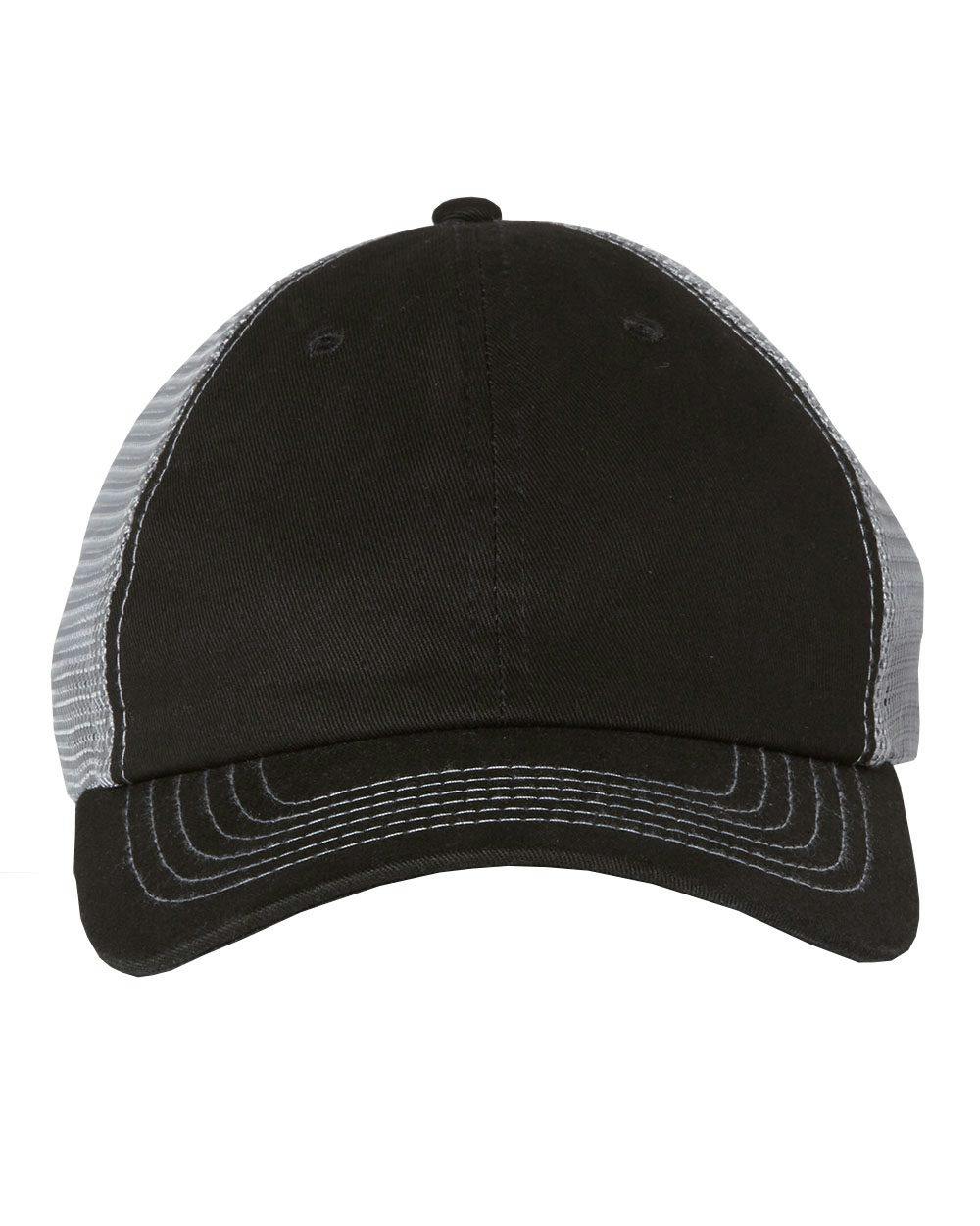 Image for Contrast-Stitch Mesh-Back Cap - 3100