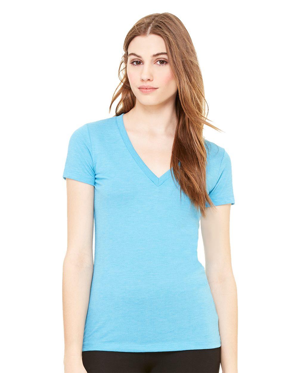 Image for Women’s Triblend Deep V-Neck Tee - 8435