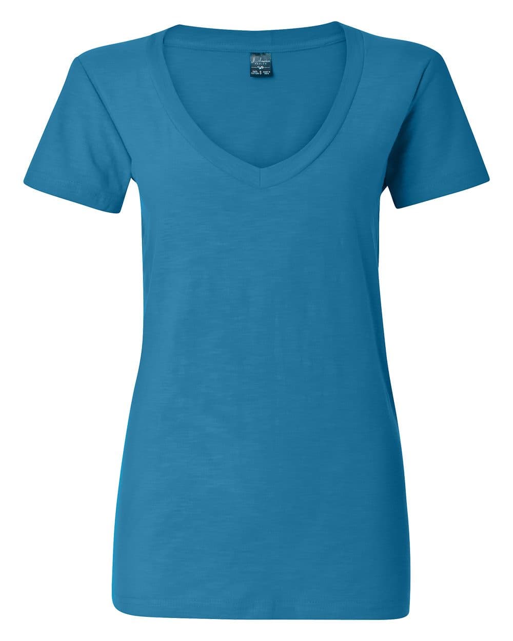 Image for Women's V-Neck Slub T-Shirt - 8169