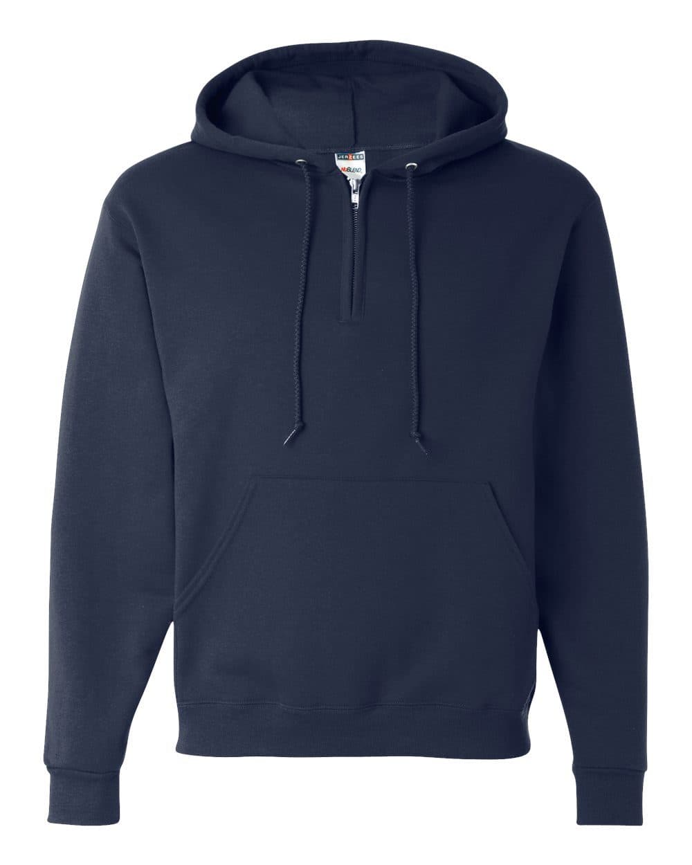 Image for Unisex NuBlend® Quarter-Zip Hooded Sweatshirt - 994MR