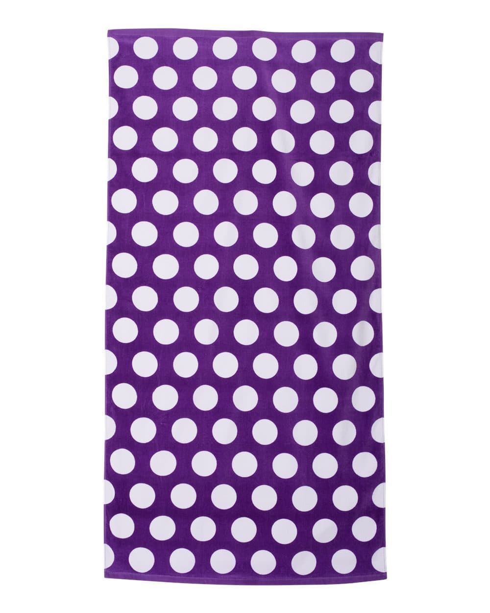 Image for Polka Dot Velour Beach Towel - C3060P