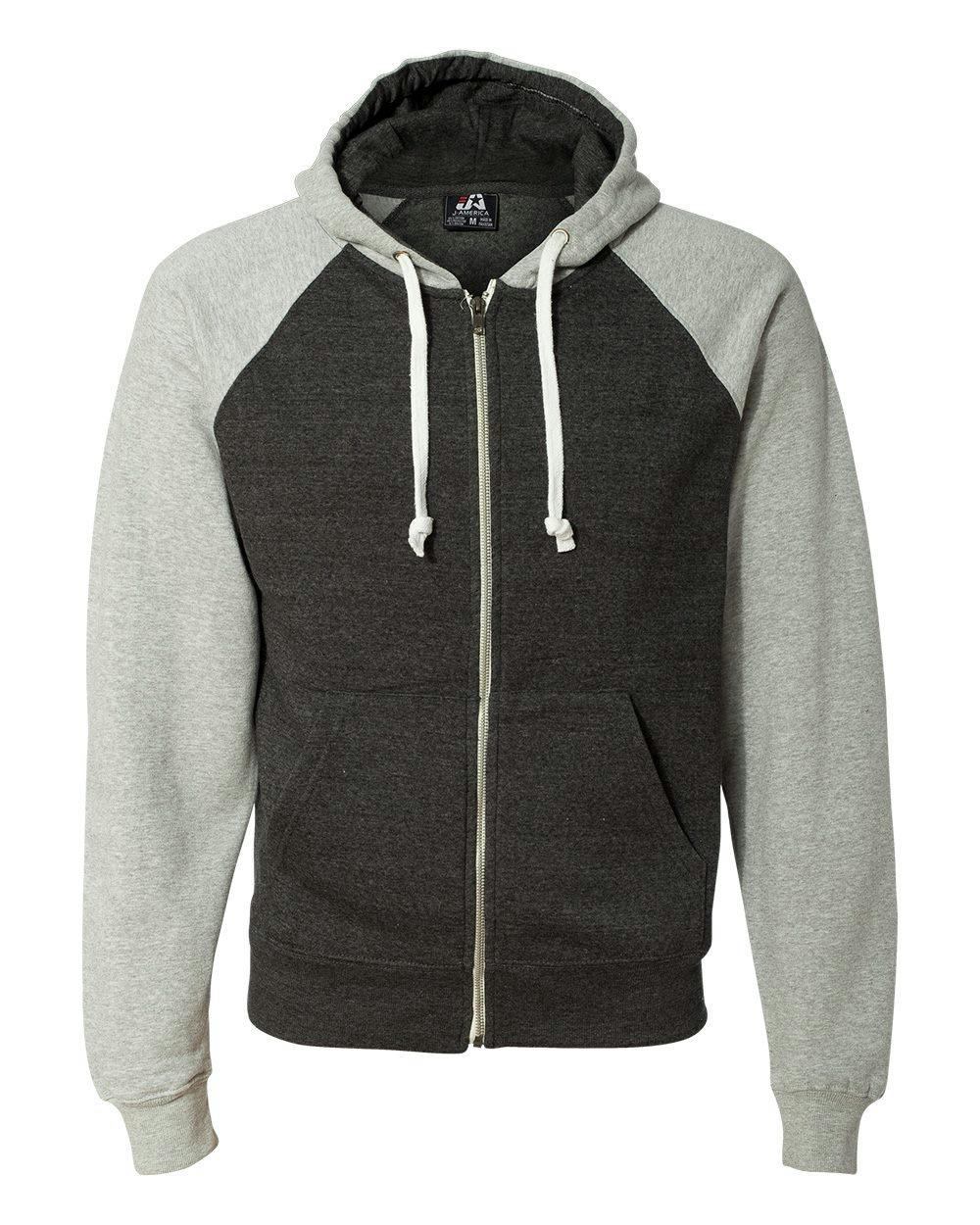 Image for Triblend Raglan Full-Zip Hooded Sweatshirt - 8874