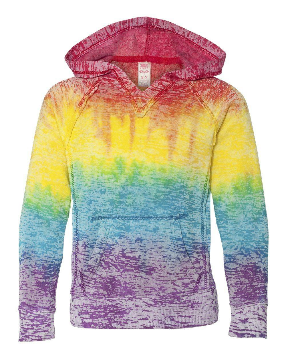Image for Girls’ Courtney Burnout V-Notch Hooded Sweatshirt - W1162Y