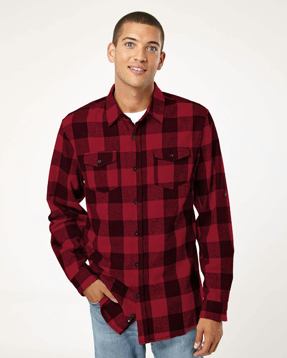 Image for Yarn-Dyed Long Sleeve Flannel Shirt - 8210