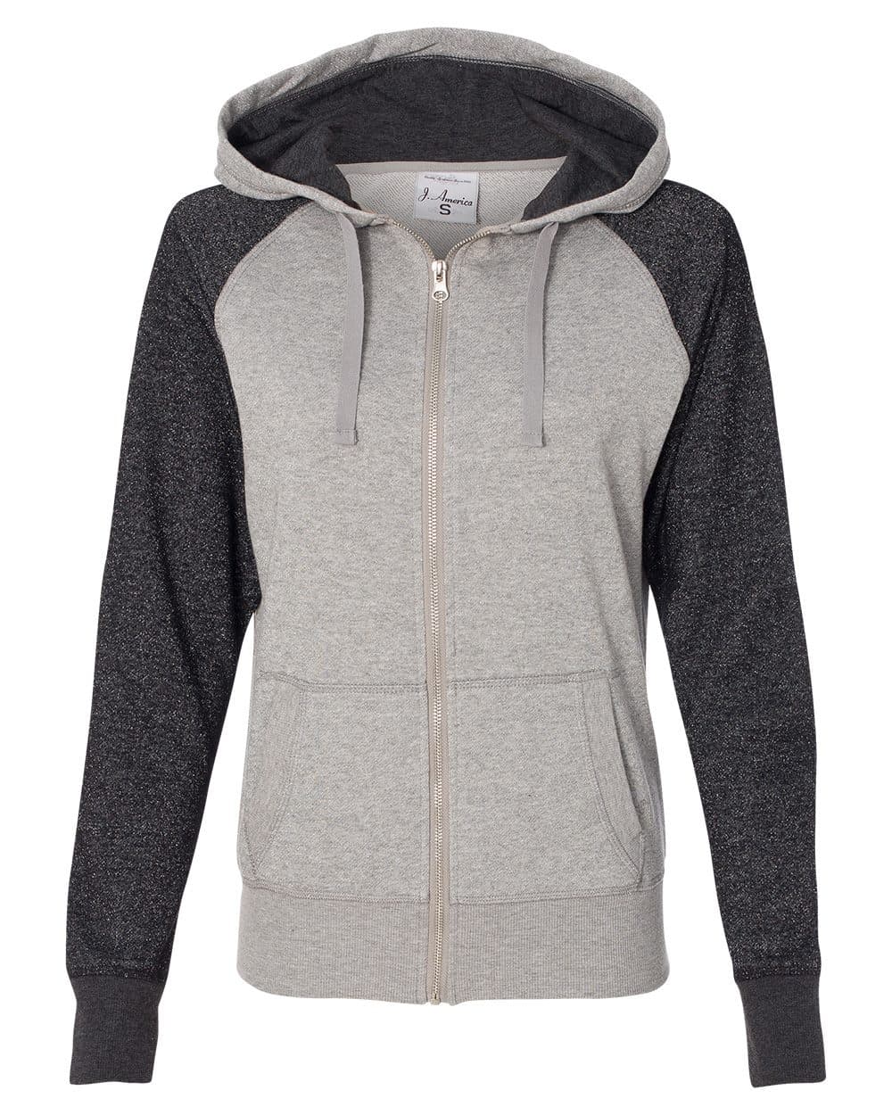 Image for Women’s Glitter French Terry Full-Zip Hooded Sweatshirt - 8868