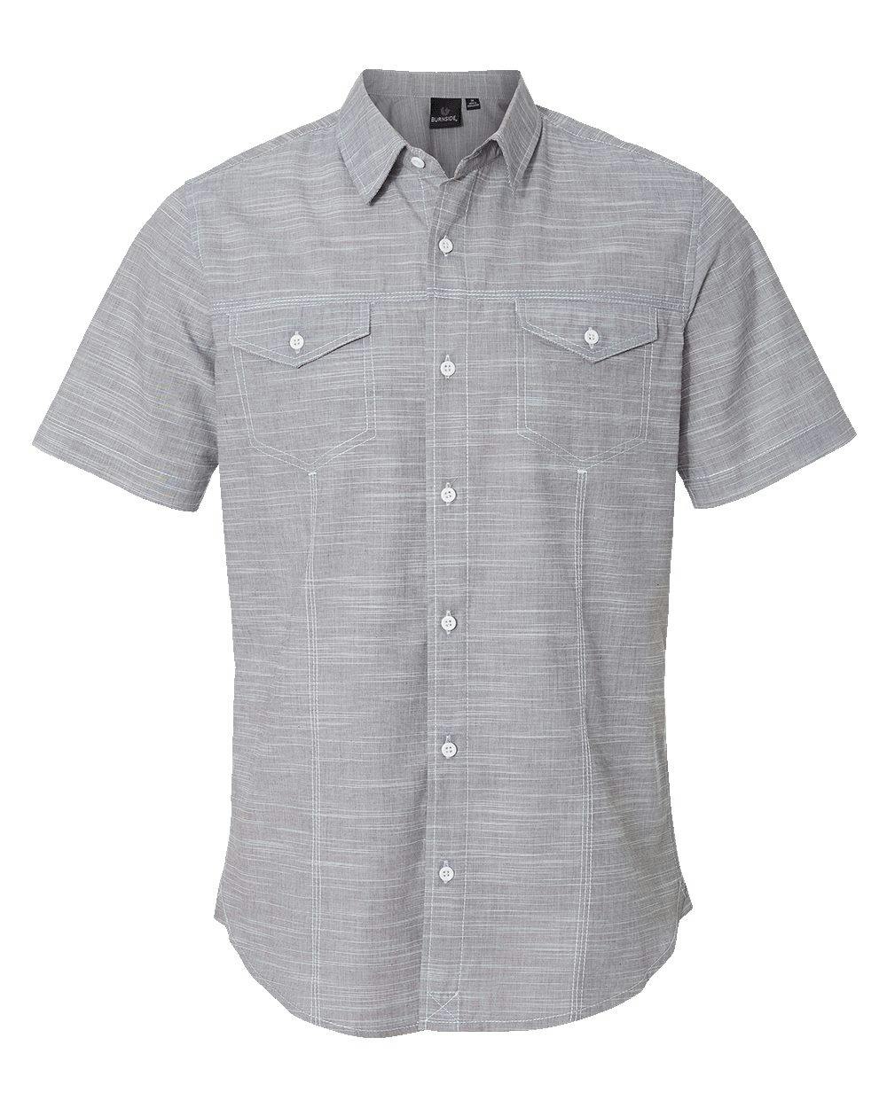 Image for Textured Solid Short Sleeve Shirt - 9247