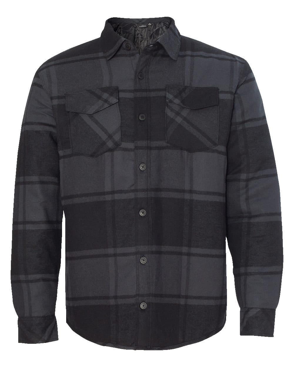 Image for Men's Quilted Flannel Shirt Jacket - 8610
