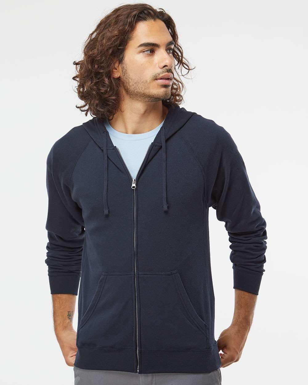 Image for Unisex Special Blend Raglan Full-Zip Hooded Sweatshirt - PRM33SBZ