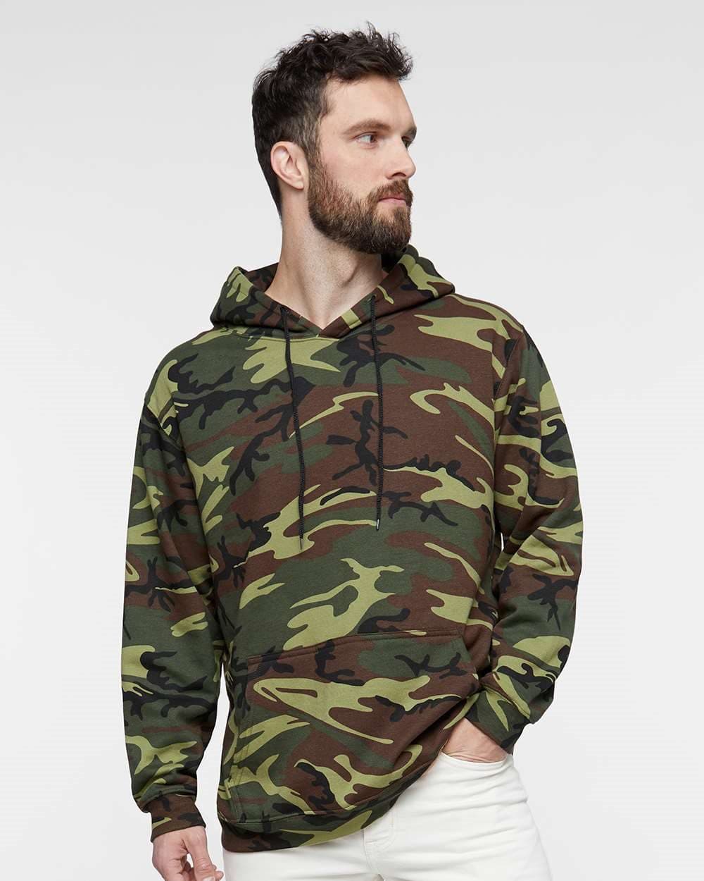 Image for Camo Pullover Fleece Hoodie - 3969