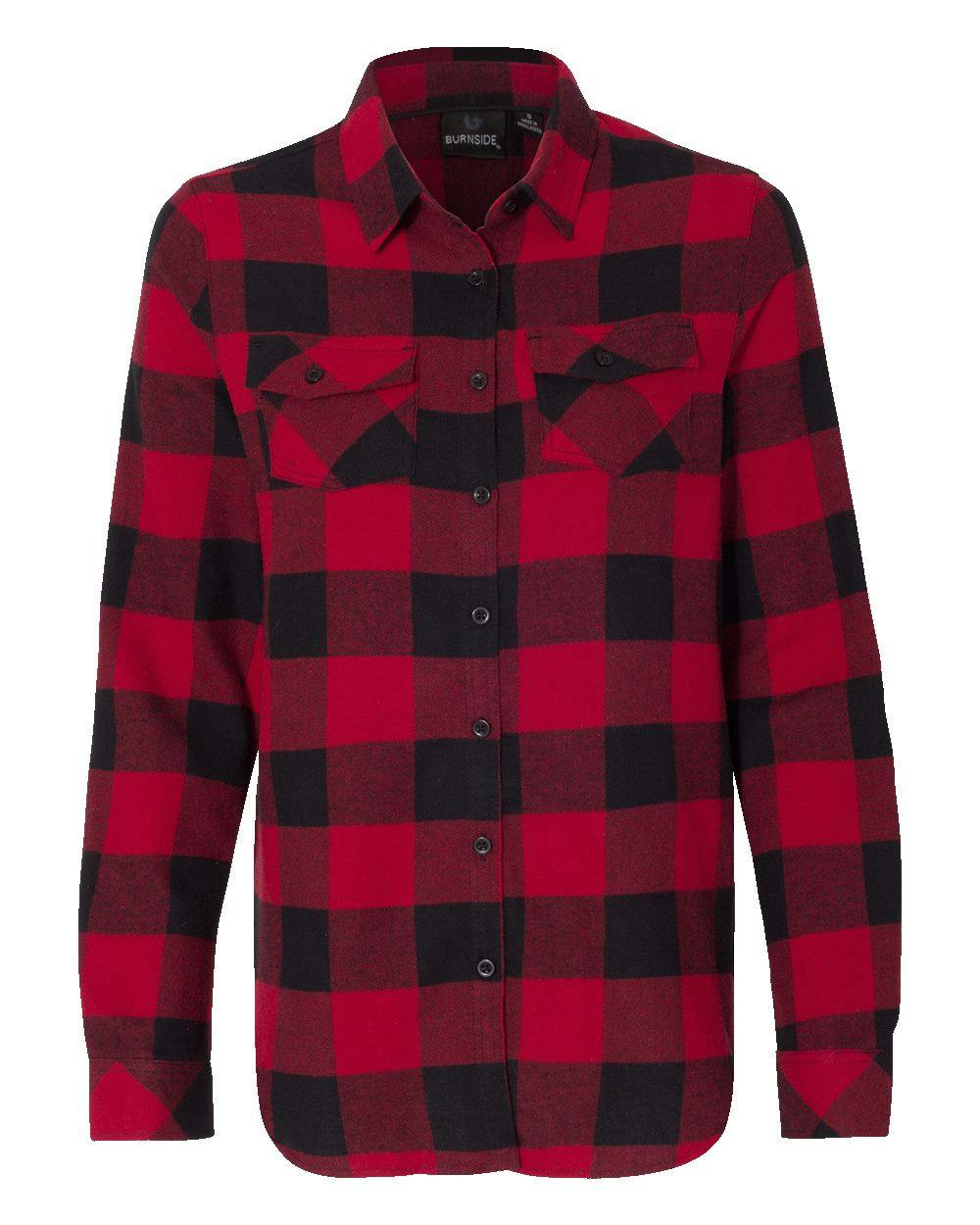 Image for Women's Yarn-Dyed Long Sleeve Flannel Shirt - 5210