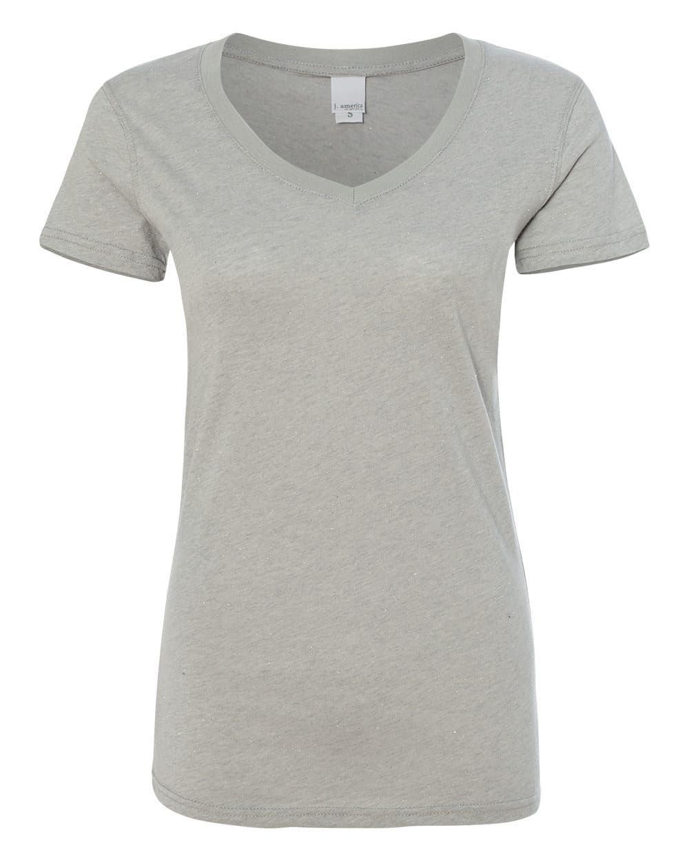 Image for Women’s Glitter V-Neck T-Shirt - 8136