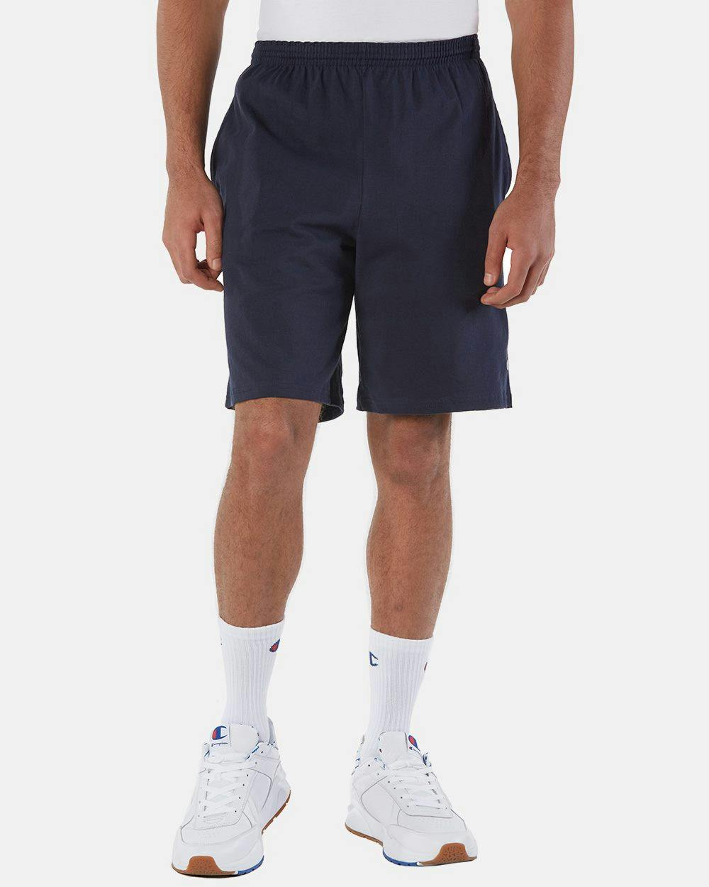 Image for Cotton Jersey 9" Shorts with Pockets - 8180