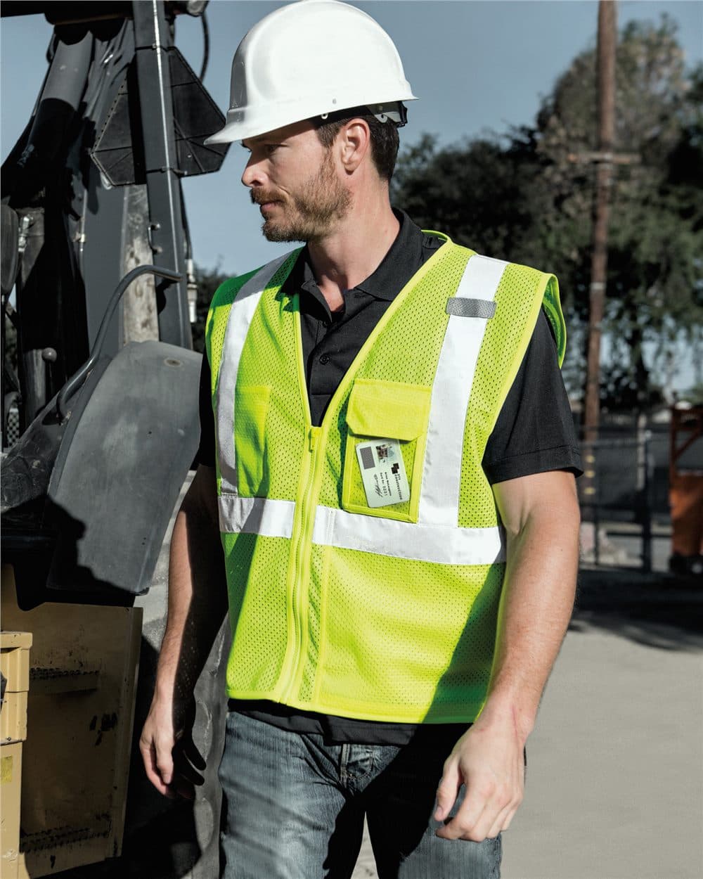 Image for Clear ID Vest with Zipper Closure - 1532