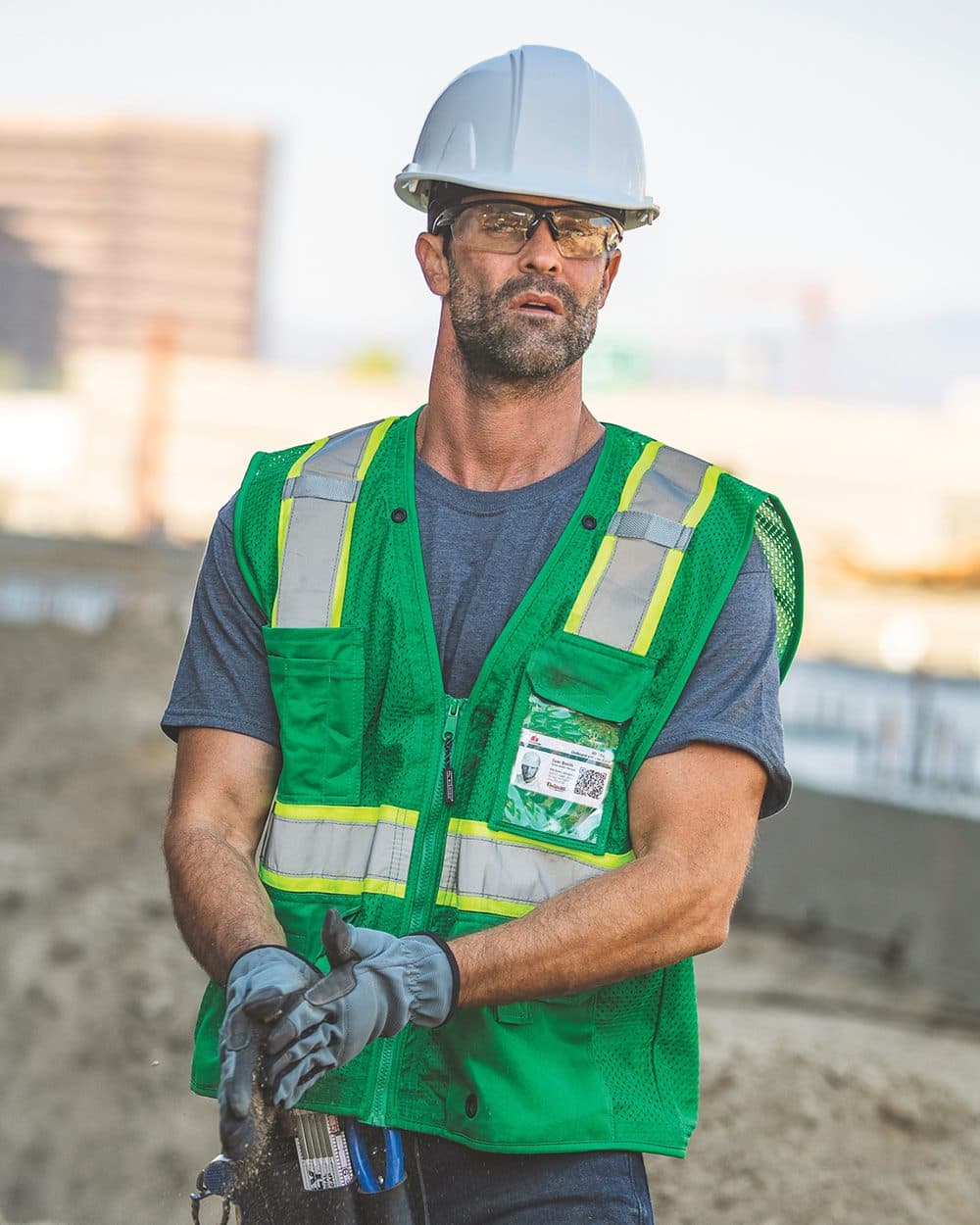 Image for Unisex EV Series® Enhanced Visibility Multi-Pocket Mesh Vest - B100-111