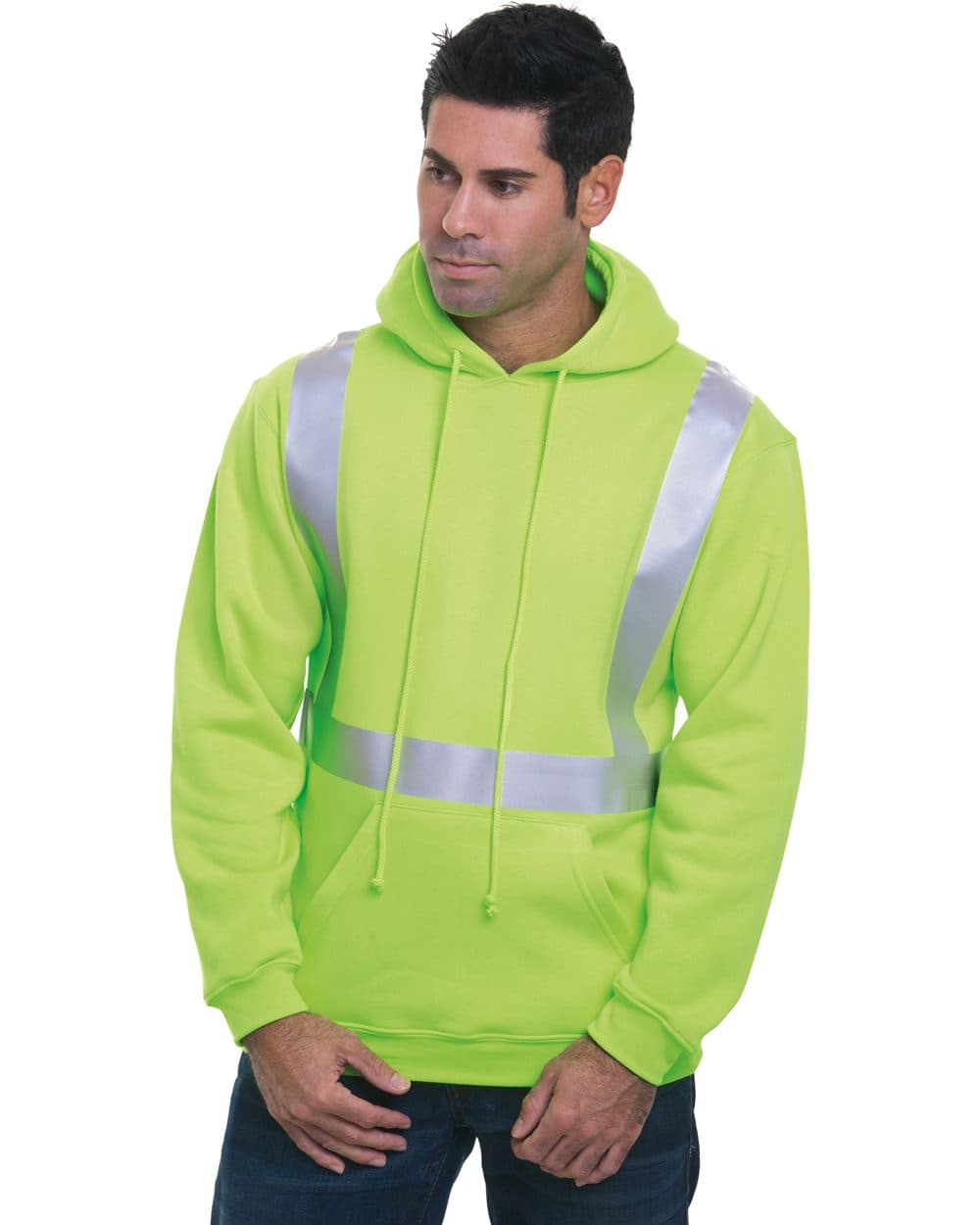 Image for USA-Made Hi-Visibility Hooded Sweatshirt - 3796