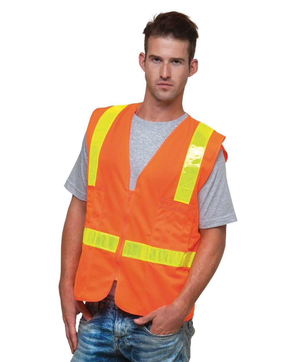 Image for Unisex USA-Made ANSI Solid Surveyor's Vest Class 2 - 3786