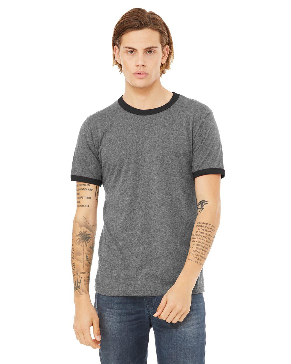 Image for Men's Jersey Heather Ringer Tee - 3055