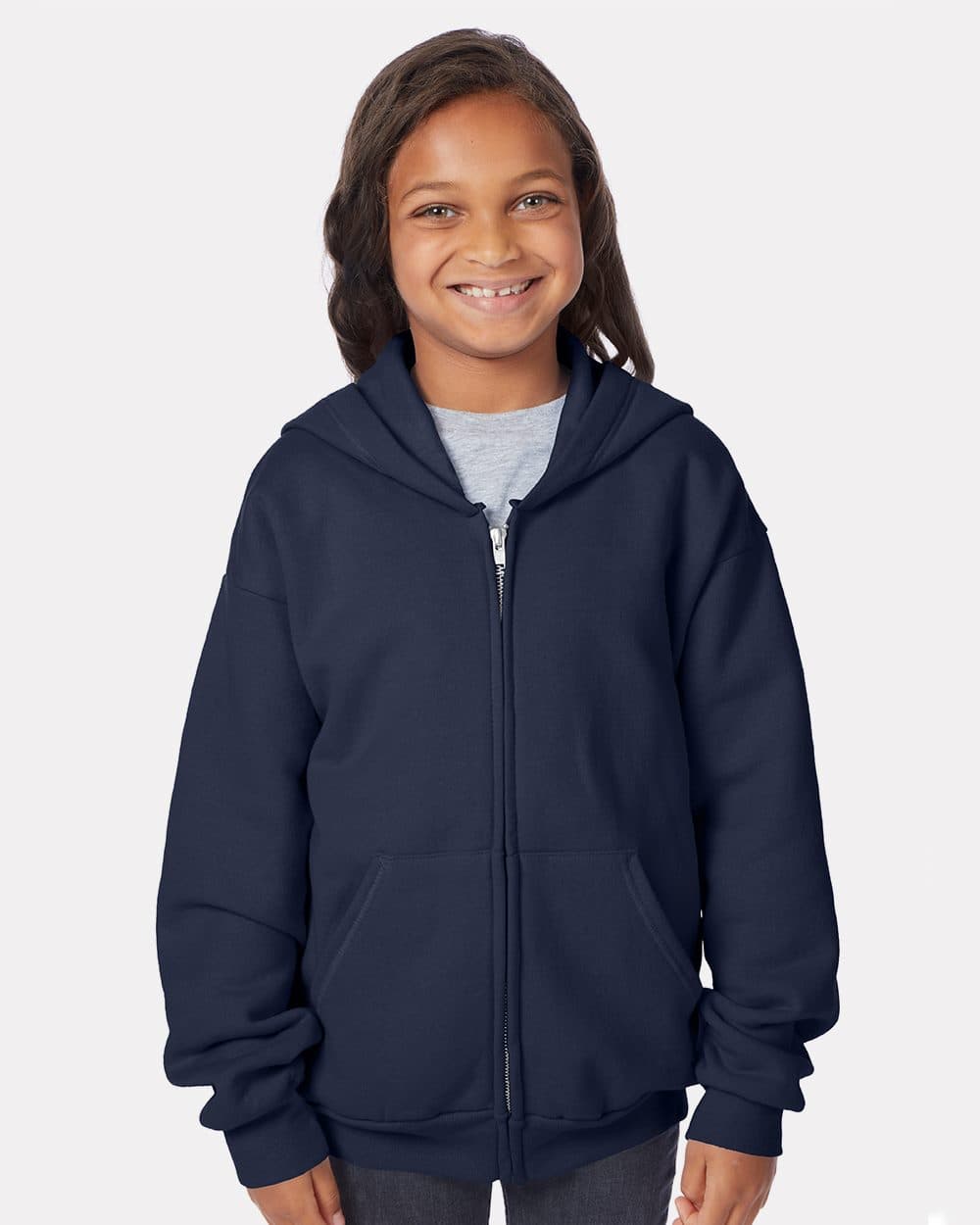 Image for EcoSmart® Youth Full-Zip Hooded Sweatshirt - P480