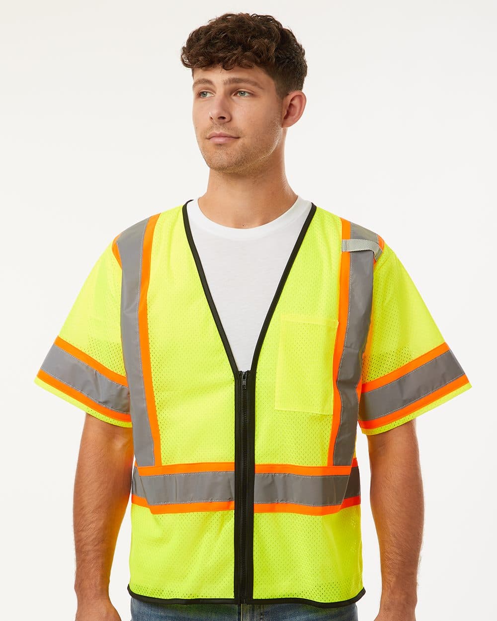 Image for Class 3 Mesh Zippered Vest - 1565-1566