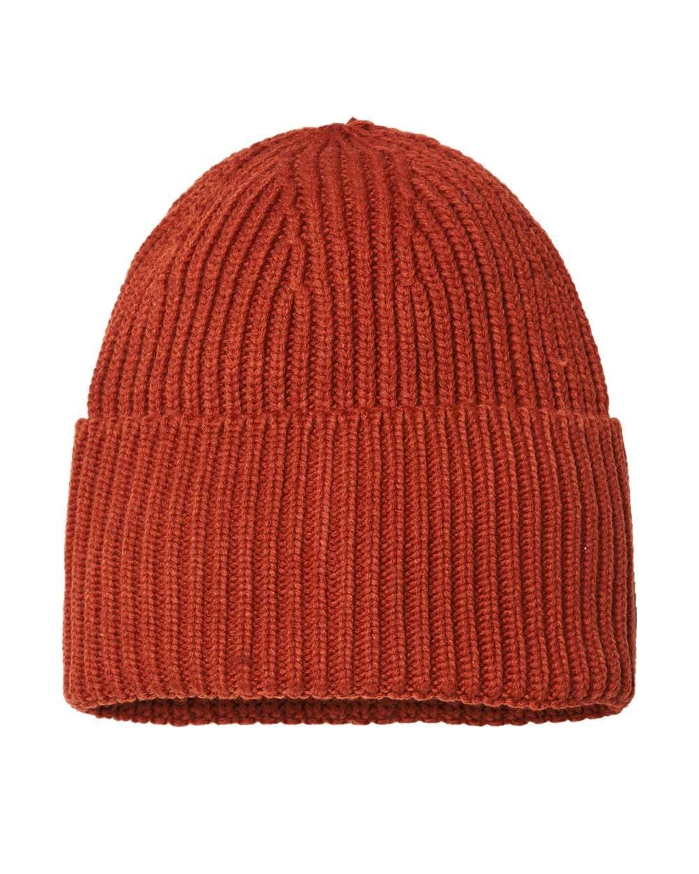 Image for Sustainable Chunky Rib Cuffed Beanie - OAK