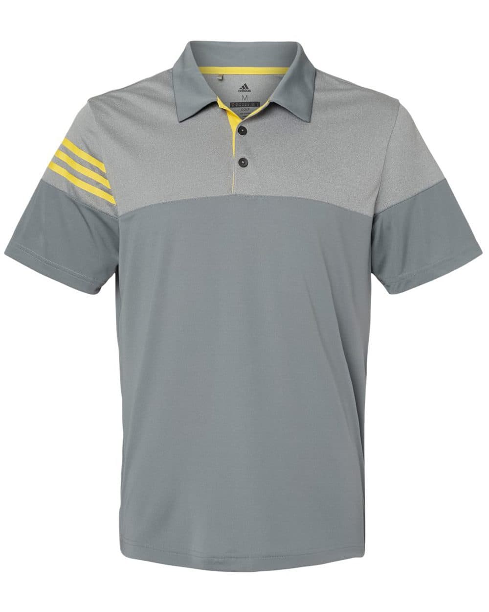 Image for Heathered 3-Stripes Colorblocked Polo - A213