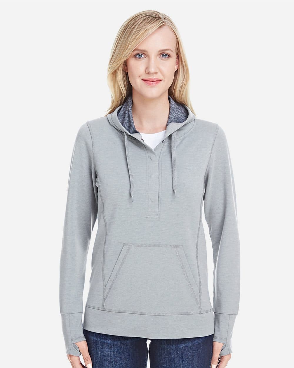 Image for Women’s Omega Stretch Snap-Placket Hooded Pullover - 8431