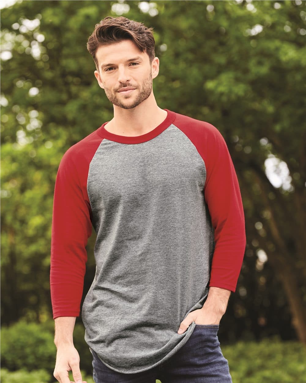 Image for Three-Quarter Raglan Sleeve Baseball Jersey - 4420