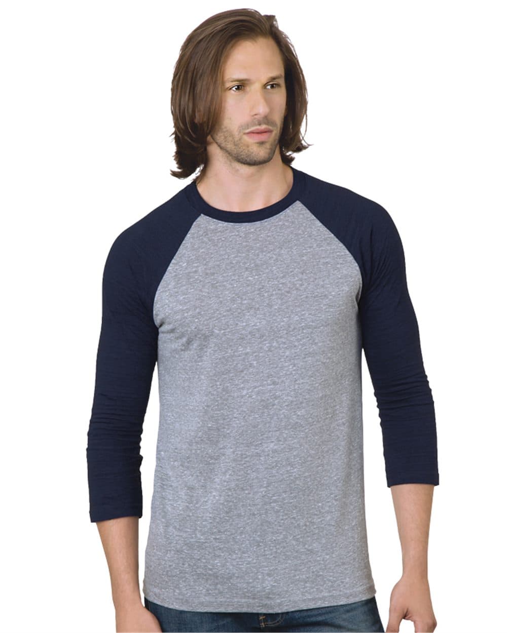 Image for Triblend Three-Quarter Sleeve Raglan T-Shirt - 9525