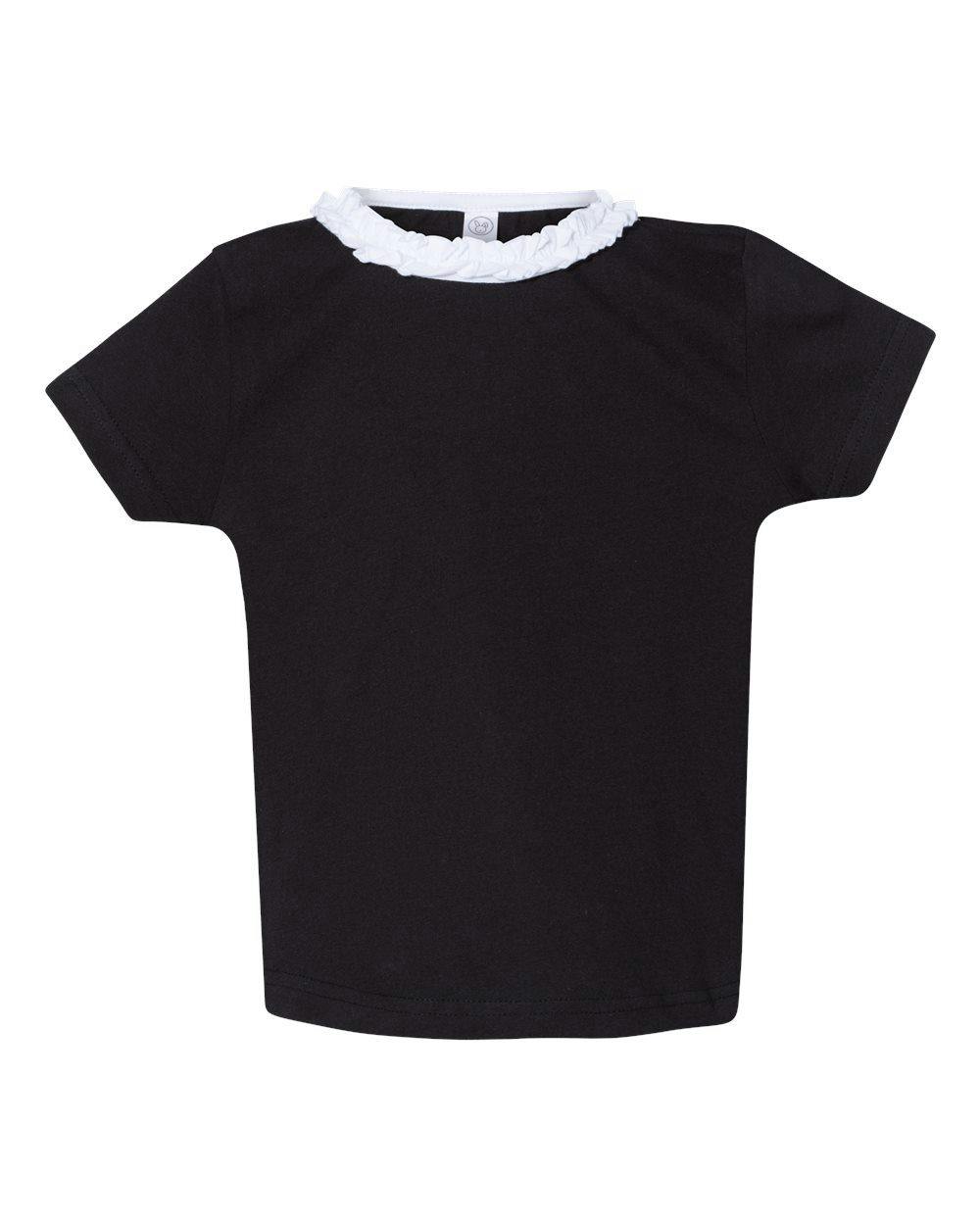 Image for Toddler Girls' Ruffle Neck Fine Jersey Tee - 3329