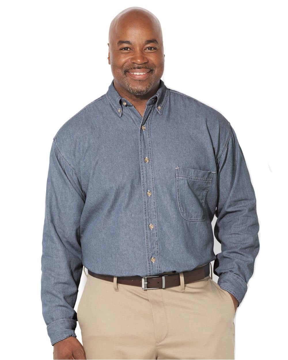 Image for Men's Tall Denim Shirt - 7211