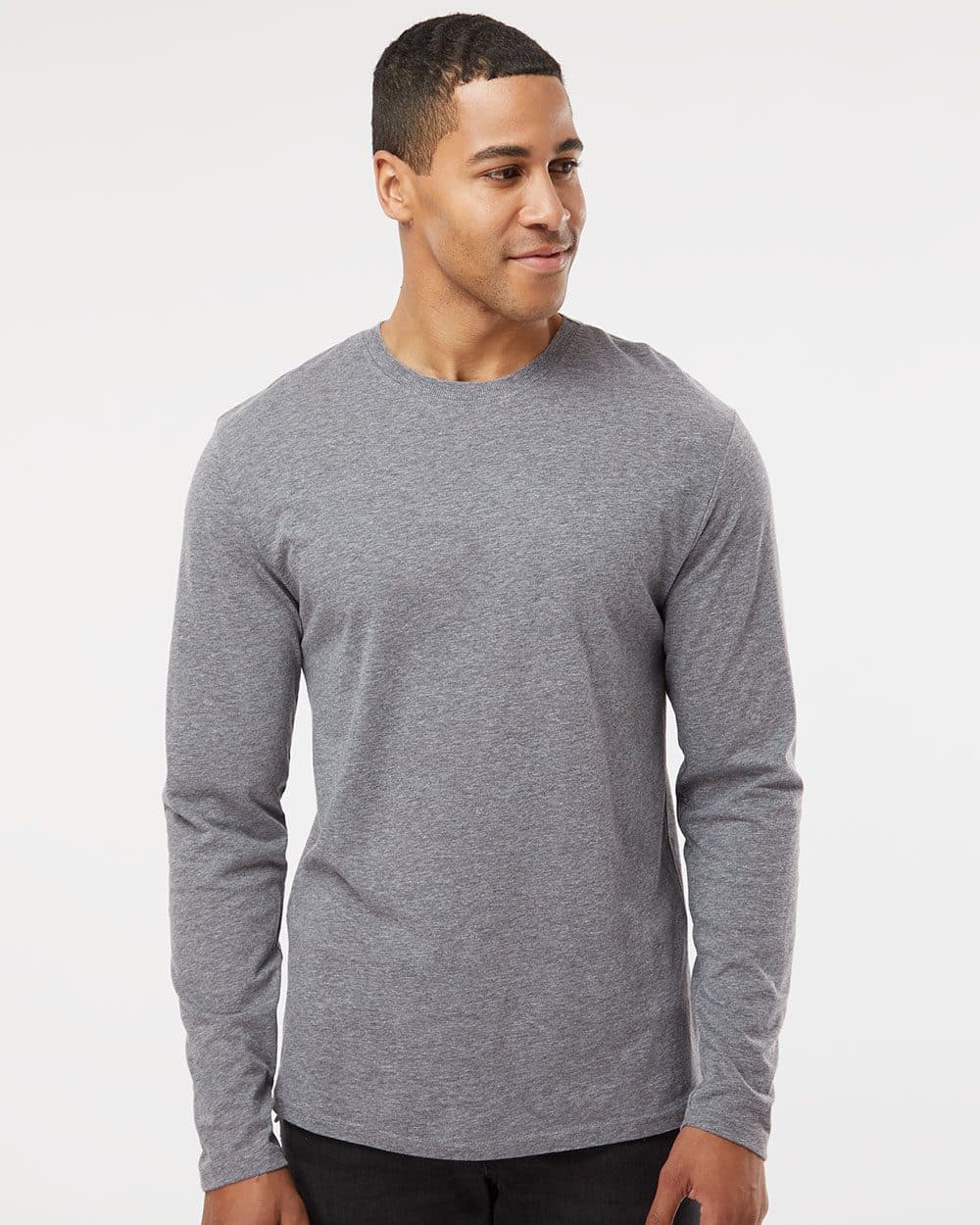 Image for Men's Fine Jersey Long Sleeve Tee - 6918