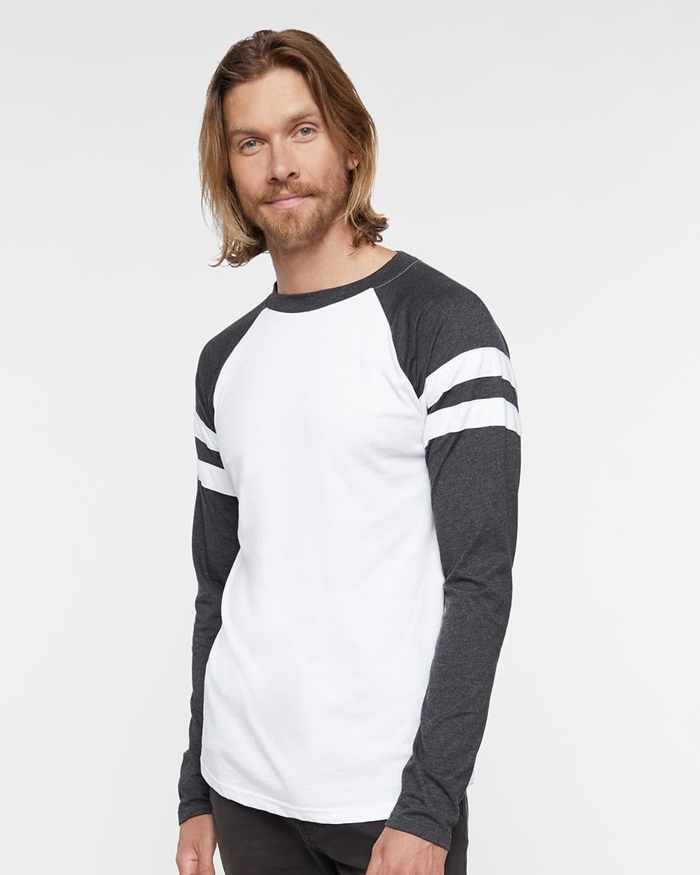 Image for Fine Jersey Mash Up Long Sleeve Tee - 6934