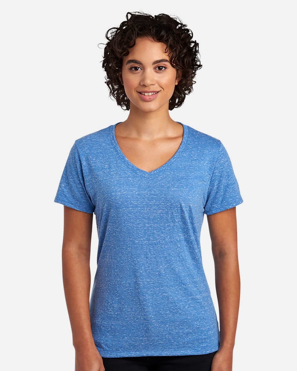 Image for Women's Snow Heather Jersey V-Neck T-Shirt - 88WVR