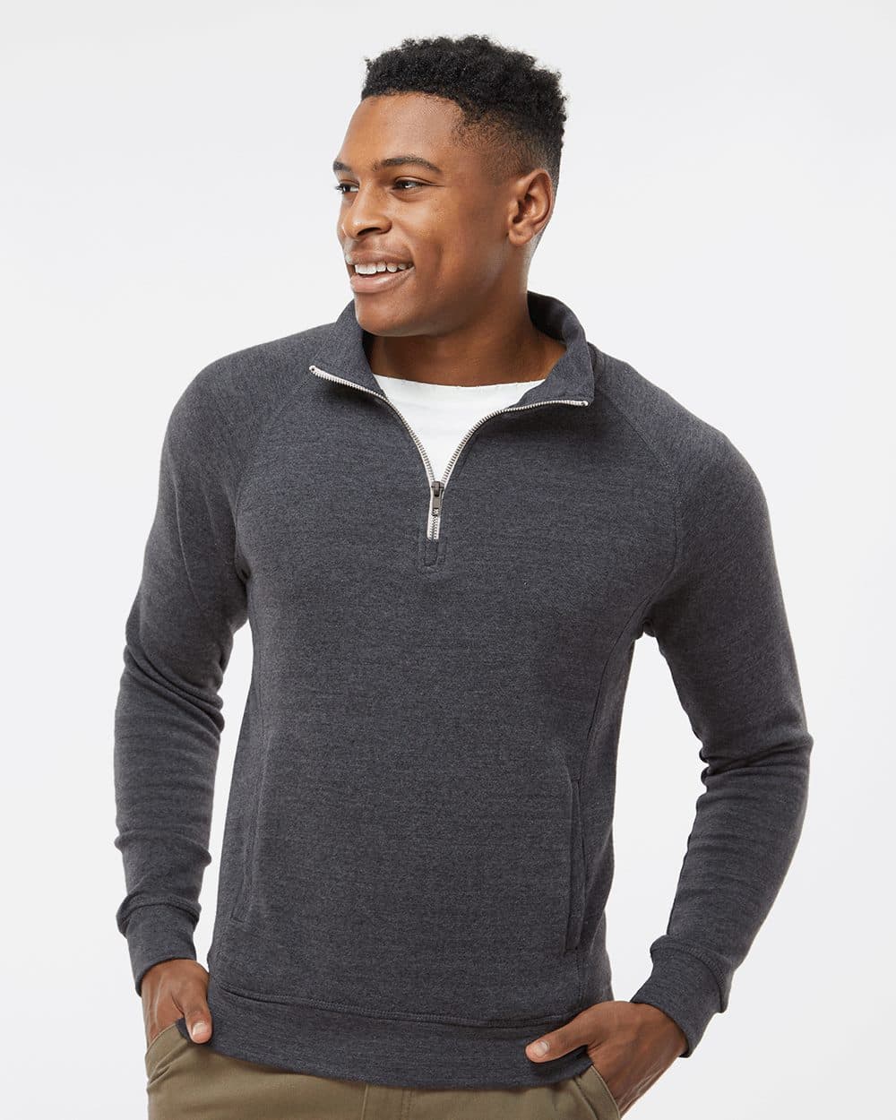 Image for Triblend Quarter-Zip Sweatshirt - 8869