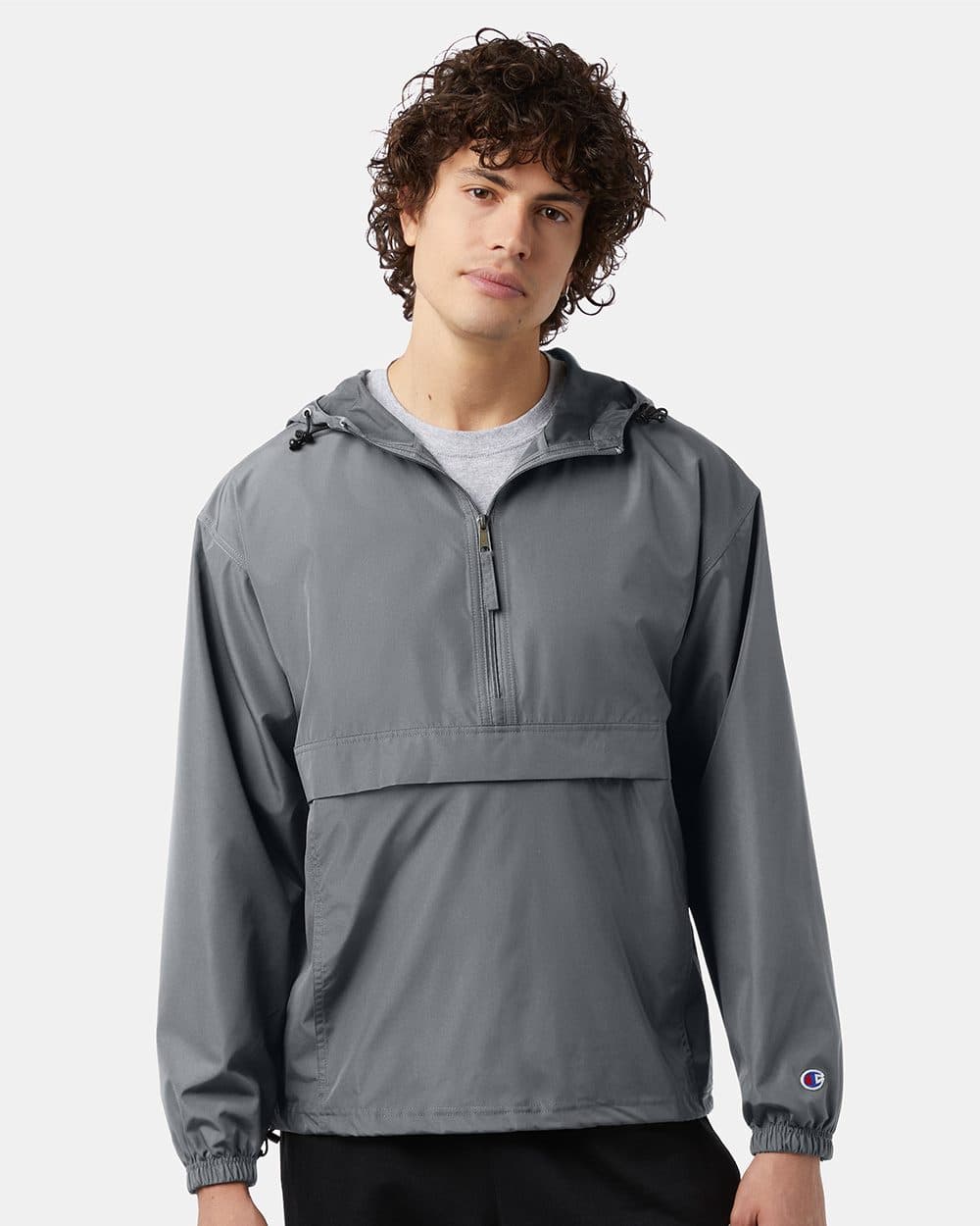 Image for Hooded Packable Quarter-Zip Jacket - CO200